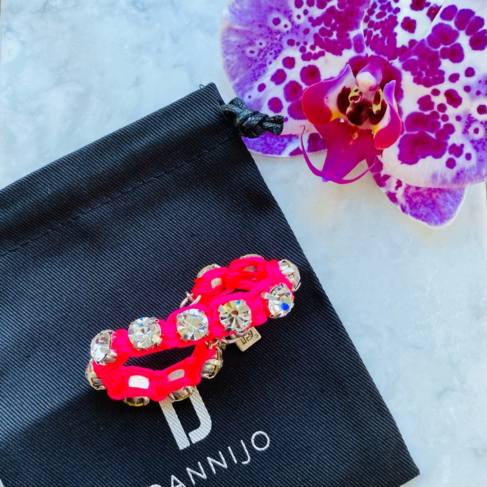 DANNIJO Ellen Pink Crystal Bracelet NWT - Picture 9 of 17